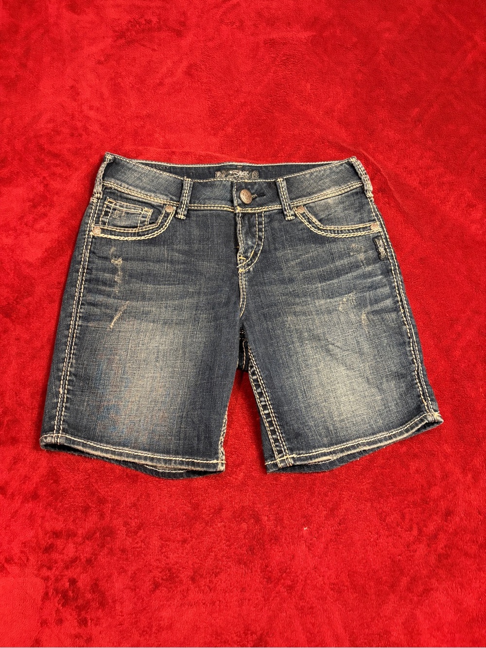 Silver Jeans Co. Dark Wash Denim Shorts